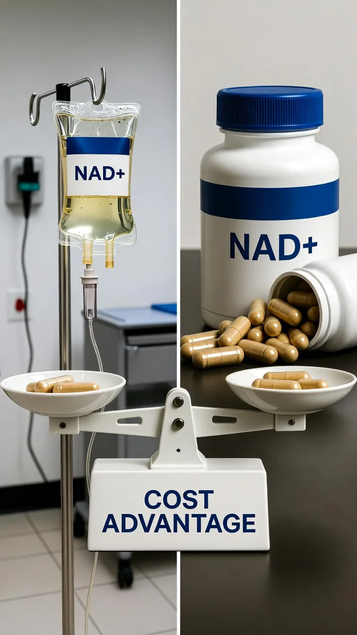 NAD+ Infusion kaufen: Kosten, Anbieter — und warum Kapseln genauso wirksam sind