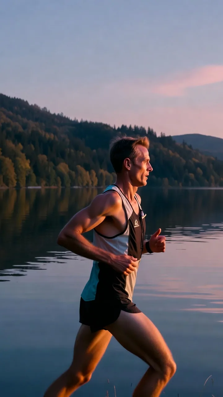 NAD+ Infusion Alternative: aktiver Mensch mit optimalen NAD-Spiegeln durch orale EnduNAD Kapsel-Supplementierung