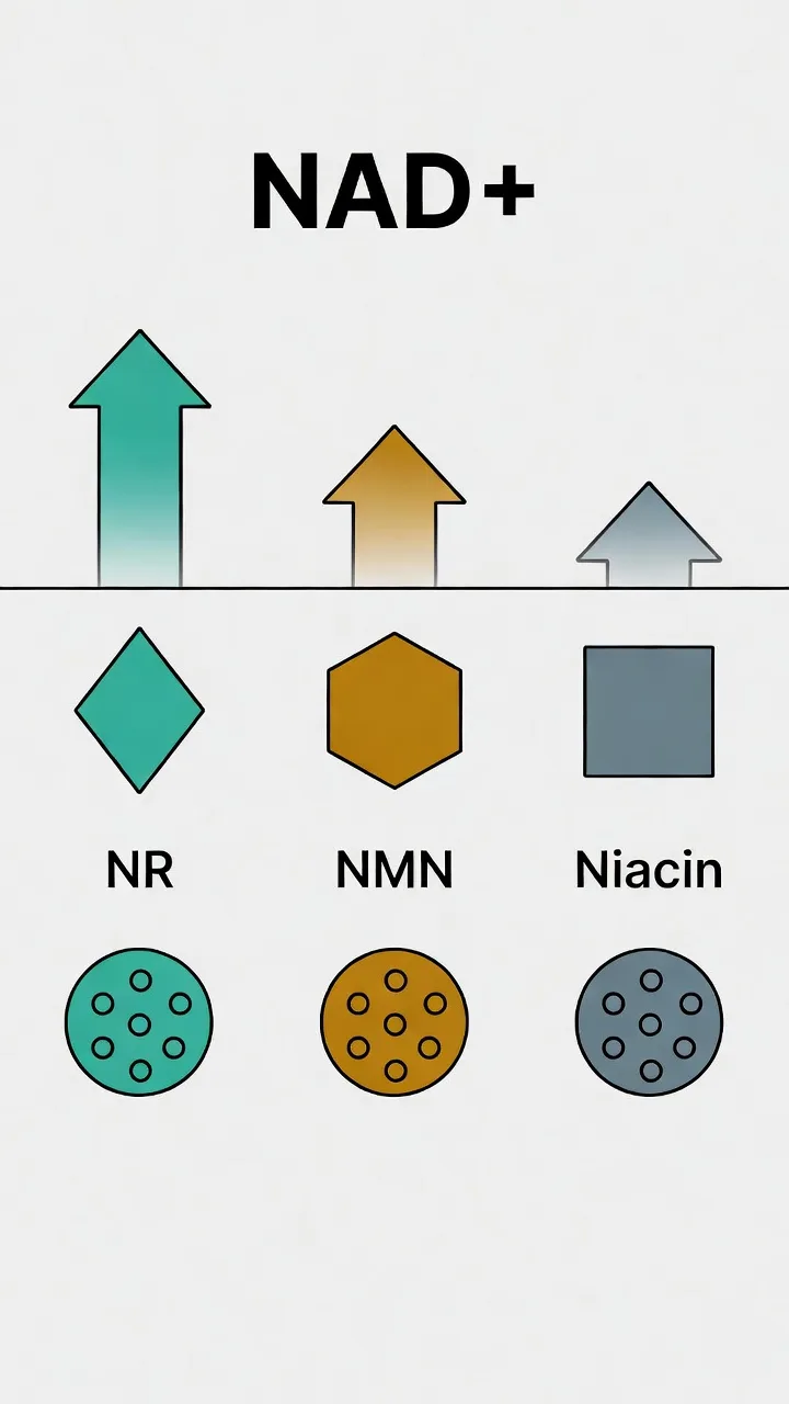 Nicotinamid Ribosid Erfahrungen: Vergleich NR vs NMN Aufnahmeweg und Wirkungsprofil