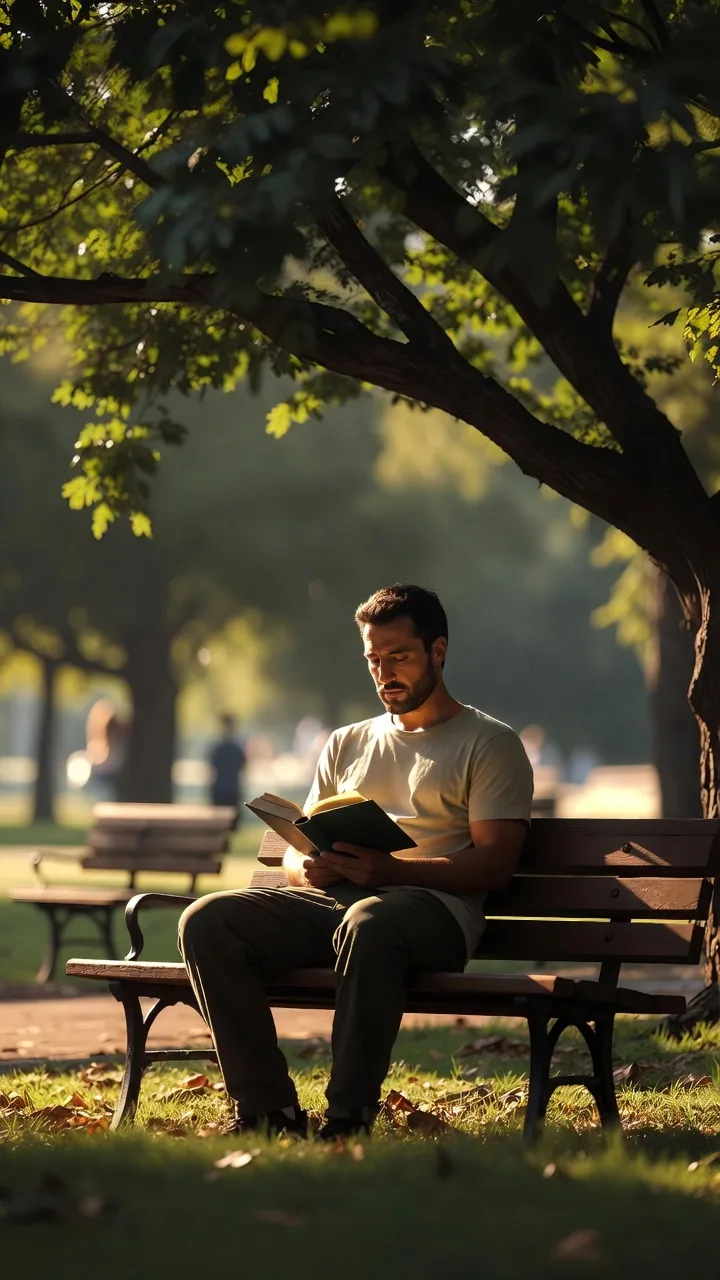 Was tun gegen Nervosität Ergebnis: ruhige Person mit emotionalem Gleichgewicht und innerer Stärke